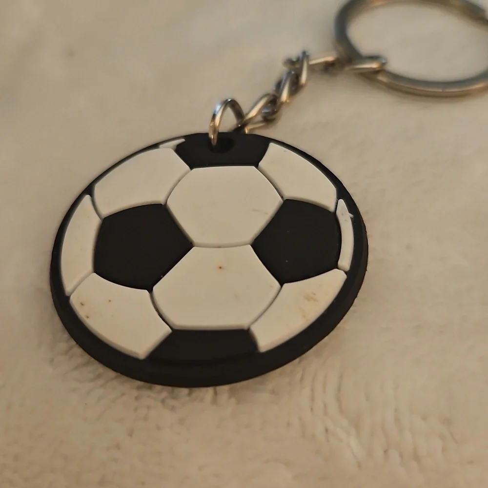 5/$25 Vinyl Soccer Ball Unisex Keychain